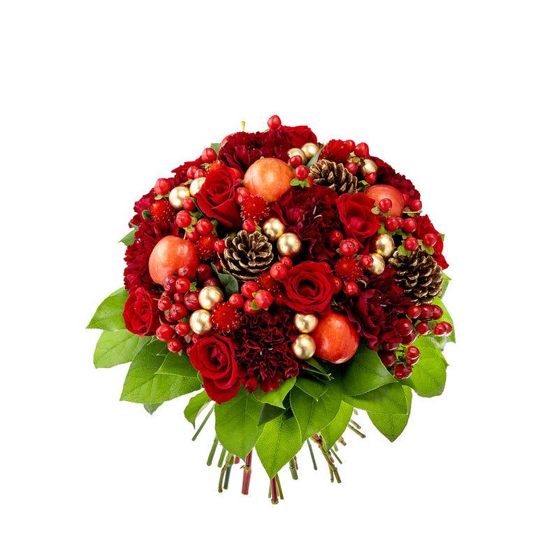 Red & Gold Holiday Bouquet